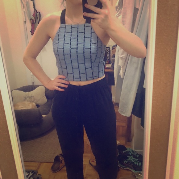 Tibi crop top with cut out back - Picture 2 of 5